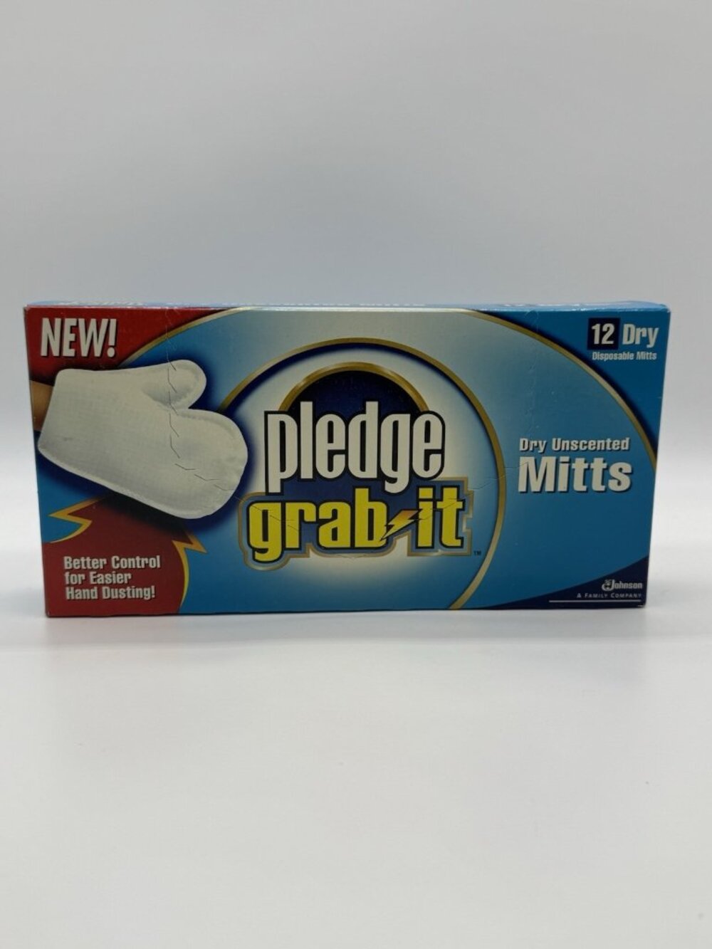 Pledge Grab It Dusting Mitt Gloves 12 Ct Dry Unscented Disposable Discontinued